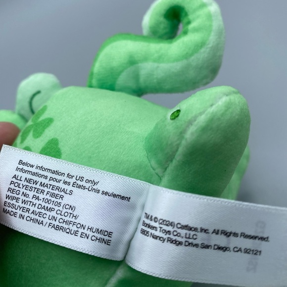 2024 Aphmau MeeMeows Clover GREEN UNICORN CAT 6” L Plush - Picture 8 of 8